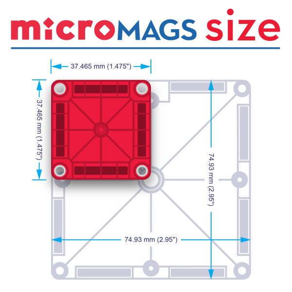 Magna-Tiles MicroMAGS 26-Piece Travel Set Toys