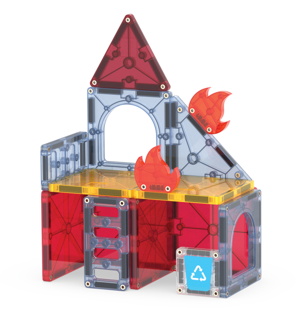 Magna-Tiles Fire Rescue 27-Piece Set Toys