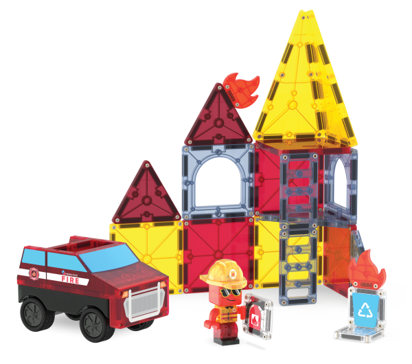 Fire Rescue 27-Piece Set made by Magna-Tiles