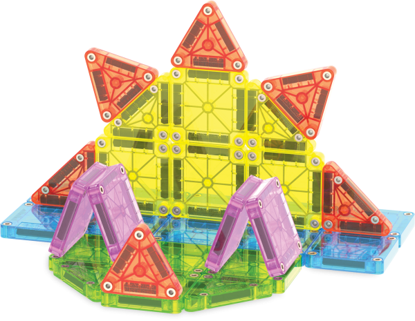 MicroMAGS Deluxe 55-Piece Travel Set made by Magna-Tiles