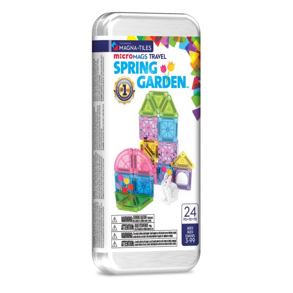 Magna-Tiles MicroMAGS Spring Garden 24-Piece Travel Set Magna-Tiles MicroMAGS Spring Garden 24-Piece Travel Set