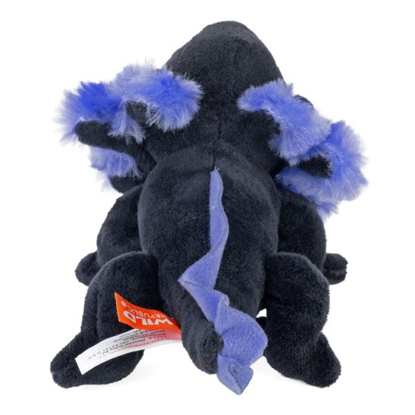 Pocketkins-ECO-Axolotl Black Stuffed Animal 5" made by Wild Republic