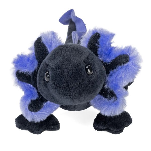 Pocketkins-ECO-Axolotl Black Stuffed Animal 5" from Wild Republic