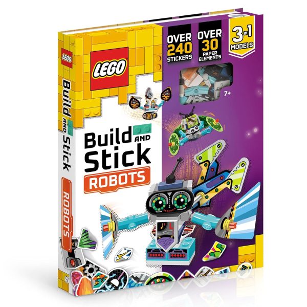LEGO Books Build and Stick: Robots Hardcover from Sourcebooks