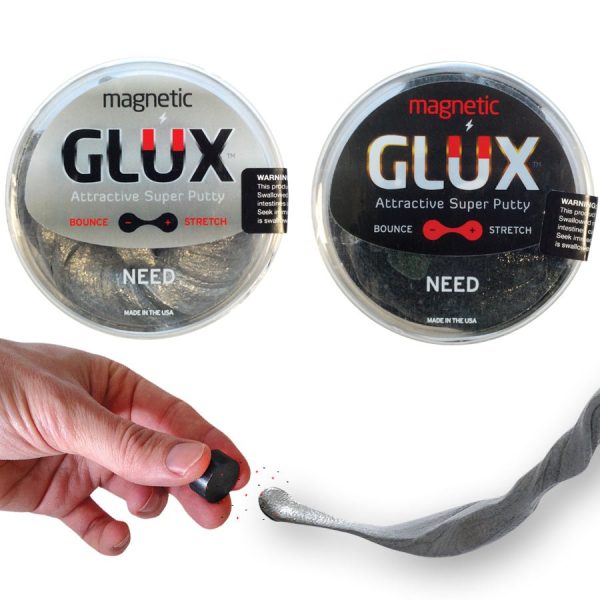 Copernicus Toys MegaGLUX Magnetic Collections | Silver and Black Super Putty