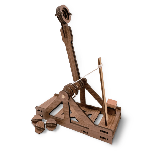 Copernicus Toys Mini Catapult Wooden Engineering Model Building Kit Toys