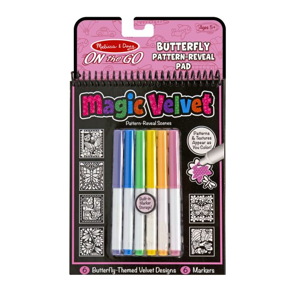 Magic Velvet Butterfly Scenes – On the Go Travel Activity Magic Velvet Butterfly Scenes - On the Go Travel Activity
