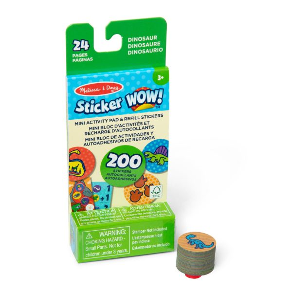 Melissa & Doug Sticker WOW! Mini Activity Pad With Refill Stickers – Dinosaur Melissa & Doug Sticker WOW! Mini Activity Pad With Refill Stickers - Dinosaur