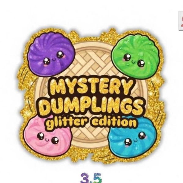 Mystery Glitter Dumplings Mini Squishies 3.5 Inches made by Zoofy Group Mystery Glitter Dumplings Mini Squishies 3.5 Inches made by Zoofy Group