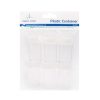 Small Plastic Containers with White Lid 6-ct from Angels Craft