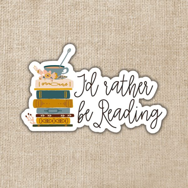 Kingdom of Threads I’d Rather Be Reading Sticker Kingdom of Threads I'd Rather Be Reading Sticker