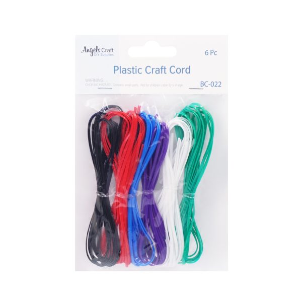 Angels Craft Plastic Craft Cord Dark Colors 18-ct Angels Craft Plastic Craft Cord Dark Colors 18-ct