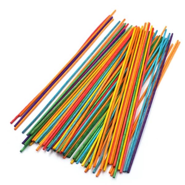 Angels Craft Dowel Sticks 2mm x 8in Rainbow Angels Craft Dowel Sticks 2mm x 8in Rainbow
