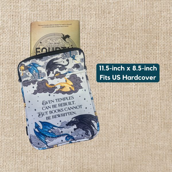 Dragon Trio Hardcover Book Sleeve From Fourth Wing from Kingdom of Threads