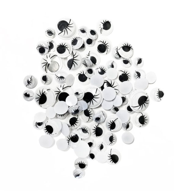 Angels Craft Googly Eyes with Eyelashes in Assorted Sizes
