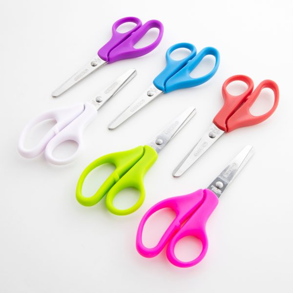 Bazic School Scissors 5" Blunt Tip (Assorted Colors)