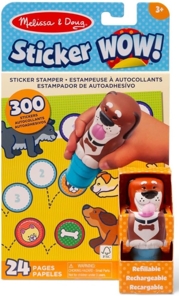 Melissa & Doug Sticker WOW! Activity Pad & Sticker Stamper - Dog