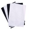 Felt Sheet White & Black Sheet 4pc/pk from Angels Craft