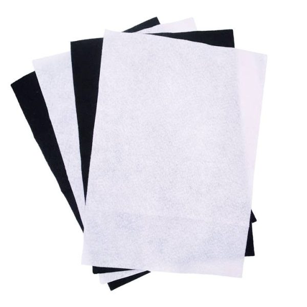 Felt Sheet White & Black Sheet 4pc/pk from Angels Craft