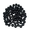 Pony Beads in Black 6x9mm from Angels Craft