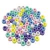 Pony Beads in Pastel Colors 6x9mm from Angels Craft