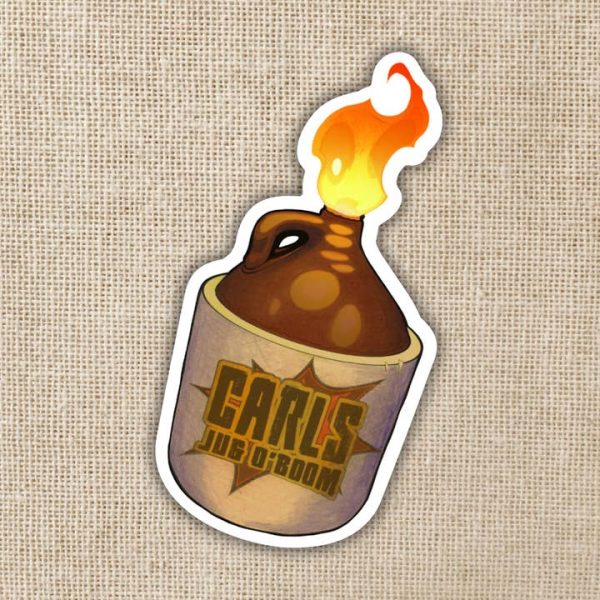 Kingdom of Threads Carl’s Jug ‘O Boom Dungeon Crawler Carl Sticker Kingdom of Threads Carl's Jug 'O Boom Dungeon Crawler Carl Sticker