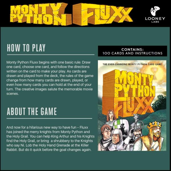 Looney Labs Monty Python Fluxx Games