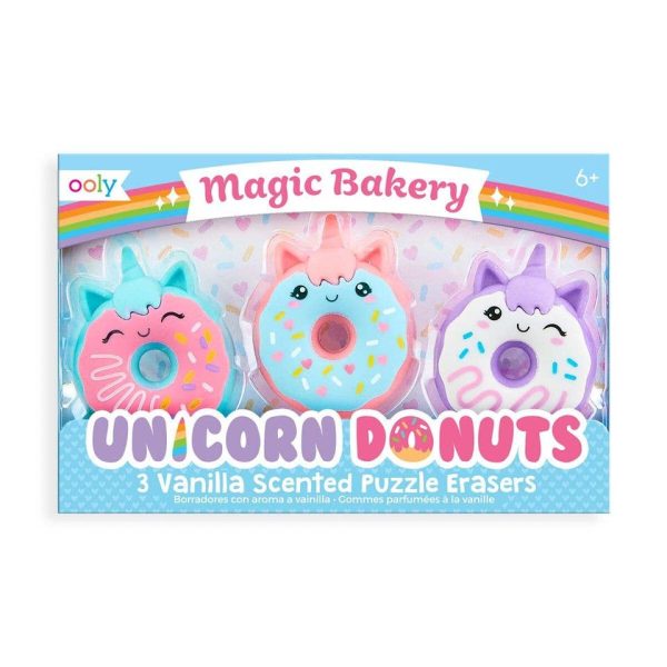 Ooly Magic Bakery Unicorn Donuts Scented Erasers Set of 3 Ooly Magic Bakery Unicorn Donuts Scented Erasers Set of 3