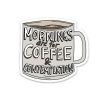 Big Moods Coffee And Contemplation Sticker Stranger Things Edition