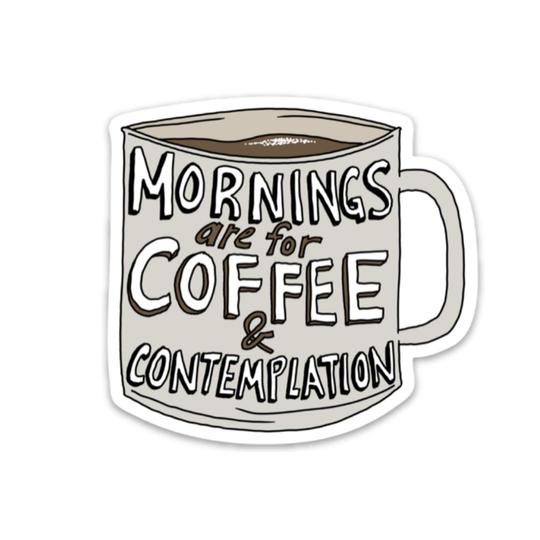 Big Moods Coffee And Contemplation Sticker Stranger Things Edition Big Moods Coffee And Contemplation Sticker Stranger Things Edition