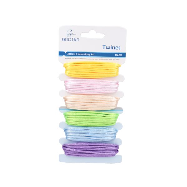 Angels Craft Satin Color String in Asst. Colors Angels Craft Satin Color String in Asst. Colors