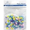 Angels Craft Pony Beads in Pastel Colors 6x9mm