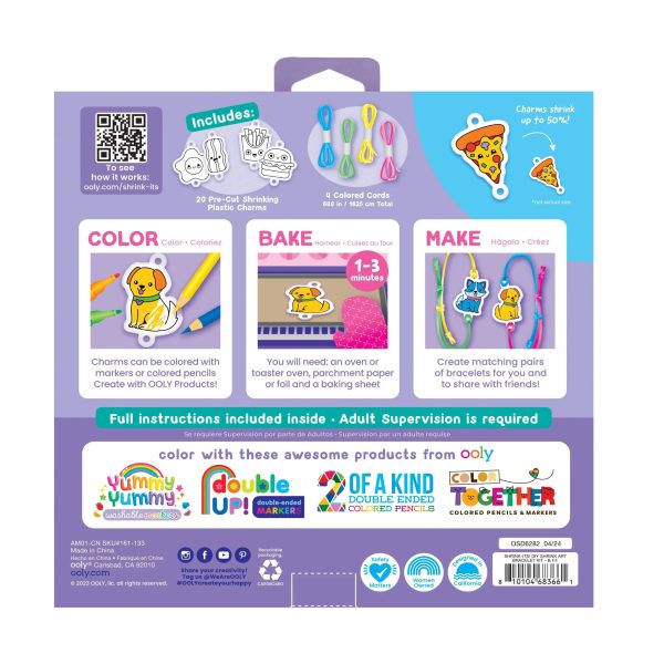 Shrink-Its! D.I.Y. Shrink Art Bracelets Kit – B.F.F. from OOLY Shrink-Its! D.I.Y. Shrink Art Bracelets Kit - B.F.F. from OOLY