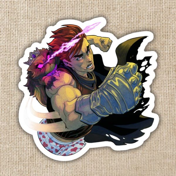 Kingdom of Threads Carl and Donut Dungeon Crawler Carl Sticker Kingdom of Threads Carl and Donut Dungeon Crawler Carl Sticker