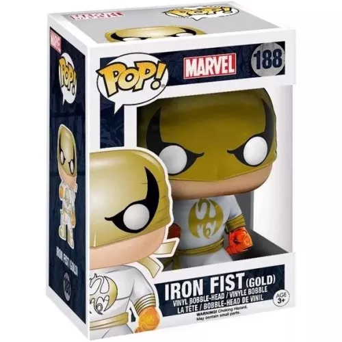 Marvel-188-White-Box_500x500 Funko Iron Fist (Gold) #188 Previews Exclusive (PX)