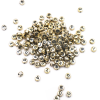 Angels Craft Flat/Round Metallic Alphabet Beads 7mm Gold