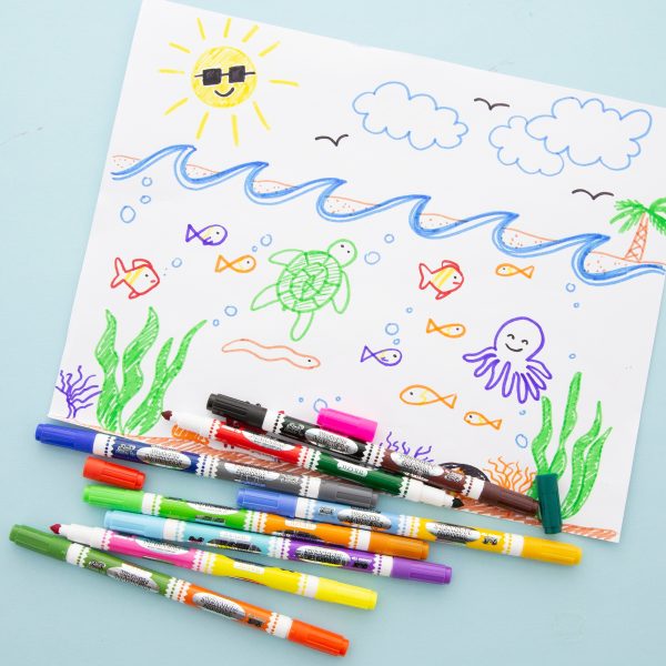 Bazic Double-Tip 8 Ct Washable Markers