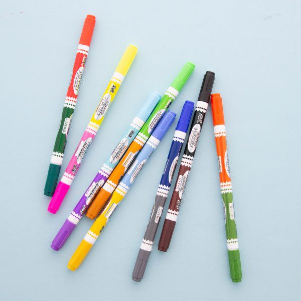 Double-Tip 8 Ct Washable Markers from Bazic