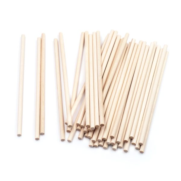 Round Wooden Dowels 5mm x 5.9in. 40-ct from Angels Craft