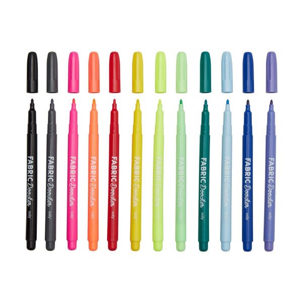 Fabric Doodle Markers Set of 12 from Ooly