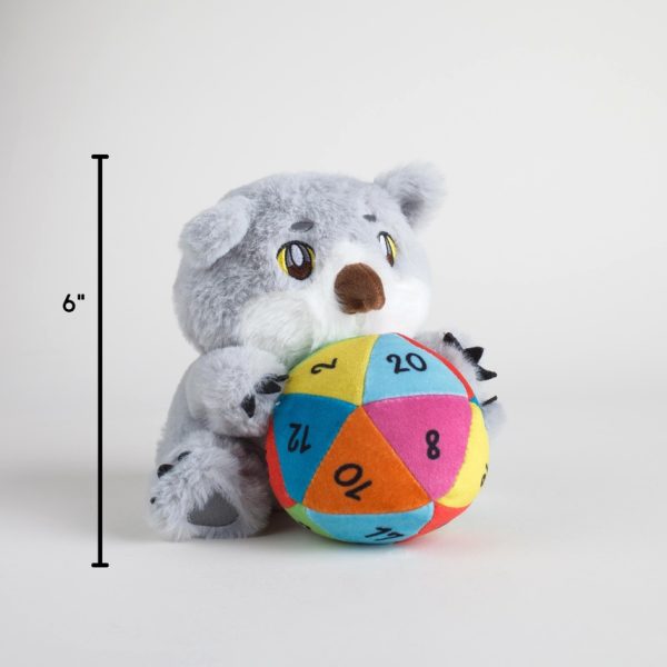 Owlbear with Rainbow D20 Plushie made by Kingdom of Threads