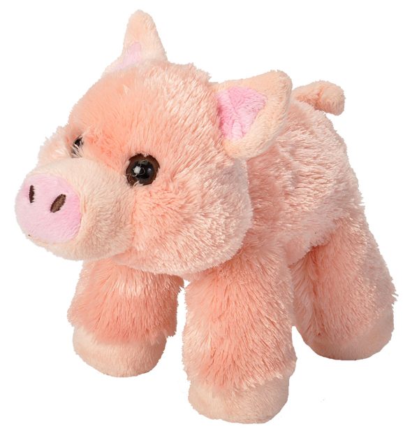 Wild Republic Hug'Ems-Mini Pig Stuffed Animal 7"