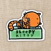 Kingdom of Threads Sleepy Kitty Sticker From Dog Man