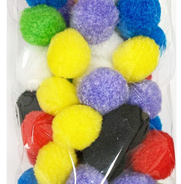 Angels Craft Pom Pom Balls Assorted Colors Angels Craft Pom Pom Balls Assorted Colors