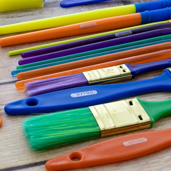 Paint Brush Foam Brush Set 18-pieces from Bazic