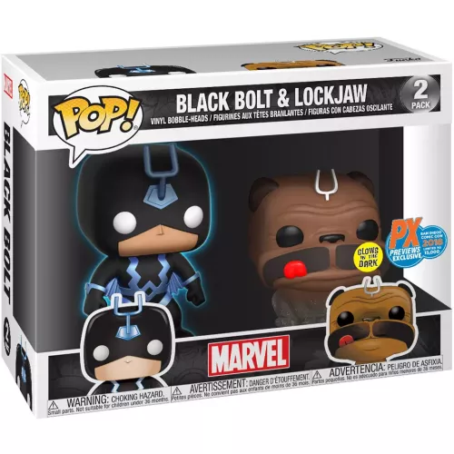 Funko Black Bolt & Lockjaw #1391 Funko POP! Previews Exclusive (PX) Funko Black Bolt & Lockjaw #1391 Funko POP! Previews Exclusive (PX)