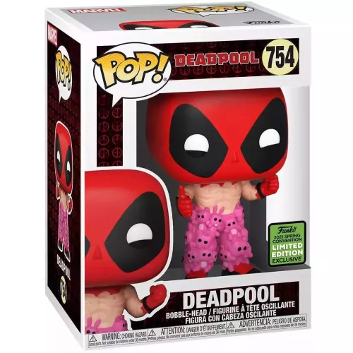 Funko Deadpool With Teddy Pants #754 Funko POP! Emerald City Comic Con (ECCC) Exclusive Funko Deadpool With Teddy Pants #754 Funko POP! Emerald City Comic Con (ECCC) Exclusive