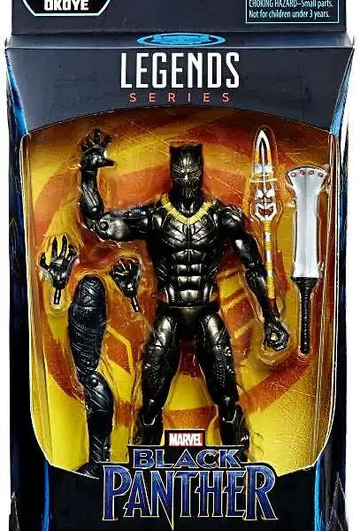 blkpantherlegendserikkillmong Marvel Legends Erik Killmonger BAF Okoye