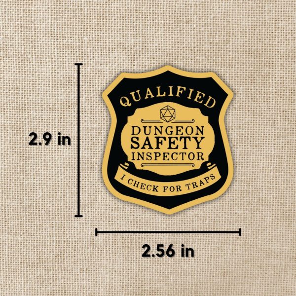 Dungeon Safety Inspector Sticker from Kingdom of Threads
