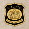 Kingdom of Threads Dungeon Safety Inspector Sticker